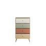 Hanah Home Cómoda Multicolor con 4 Cajones